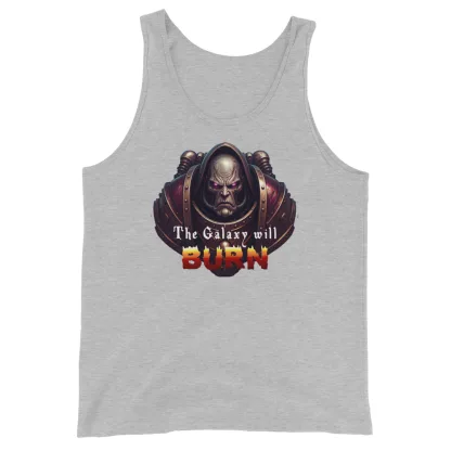 The Galaxy Will Burn Unisex Tank Top – Ignite Your Warhammer 40K Passion chaos space marine