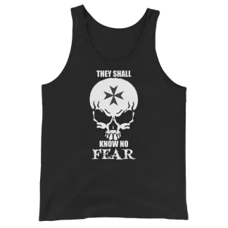 Warhammer 40k space marine They Shall Know No Fear Unisex Tank Top – Fearless Style for Every Fan wh40k