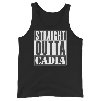 Straight Outta Cadia – Warhammer 40K Inspired Unisex Tank Top imperial guard space marine