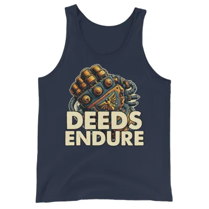 Deeds Endure Unisex Warhammer 40K Tank Top – Honor, Strength, and Legacy in Every Wear