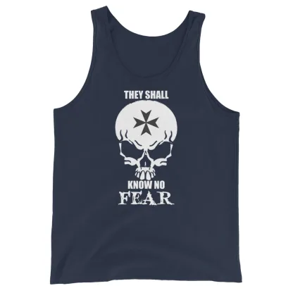 Warhammer 40k space marine They Shall Know No Fear Unisex Tank Top – Fearless Style for Every Fan wh40k