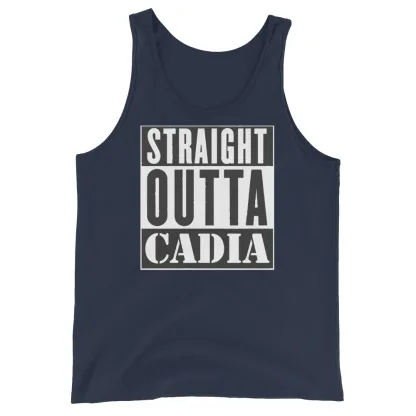Straight Outta Cadia – Warhammer 40K Inspired Unisex Tank Top imperial guard space marine