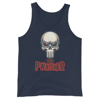 Pwnisher Unisex Tank Top – Dominate Every Game punisher marvel comics frank castle