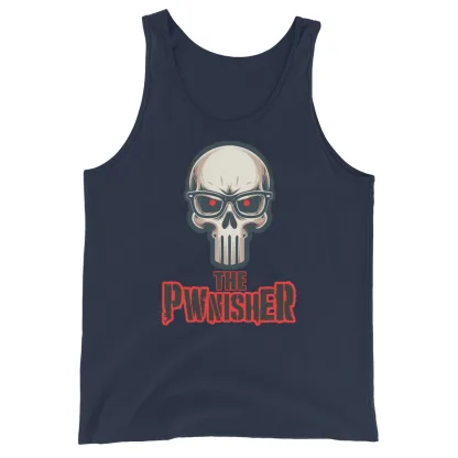 Pwnisher Unisex Tank Top – Dominate Every Game punisher marvel comics frank castle