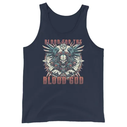 Warhammer 40k Khorne world eaters Blood for the Blood God Unisex Tank Top – Unleash Your Inner Warlord!