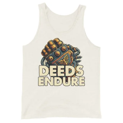 Deeds Endure Unisex Warhammer 40K Tank Top – Honor, Strength, and Legacy in Every Wear