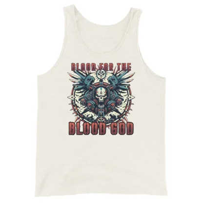Warhammer 40k Khorne world eaters Blood for the Blood God Unisex Tank Top – Unleash Your Inner Warlord!