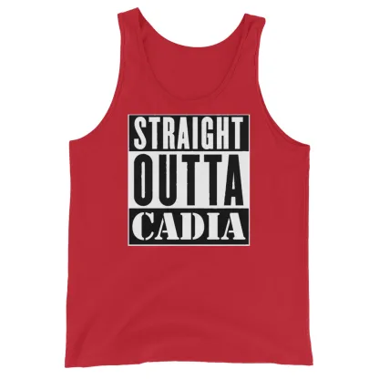 Straight Outta Cadia – Warhammer 40K Inspired Unisex Tank Top imperial guard space marine