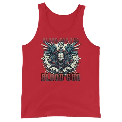 Warhammer 40k Khorne world eaters Blood for the Blood God Unisex Tank Top – Unleash Your Inner Warlord!