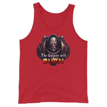 The Galaxy Will Burn Unisex Tank Top – Ignite Your Warhammer 40K Passion chaos space marine