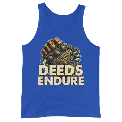 Deeds Endure Unisex Warhammer 40K Tank Top – Honor, Strength, and Legacy in Every Wear