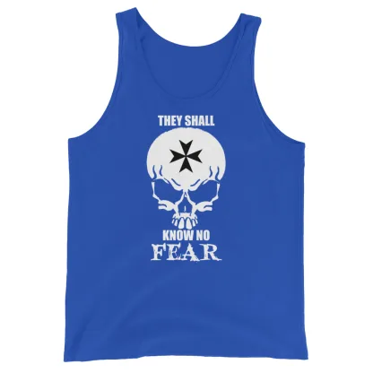 Warhammer 40k space marine They Shall Know No Fear Unisex Tank Top – Fearless Style for Every Fan wh40k