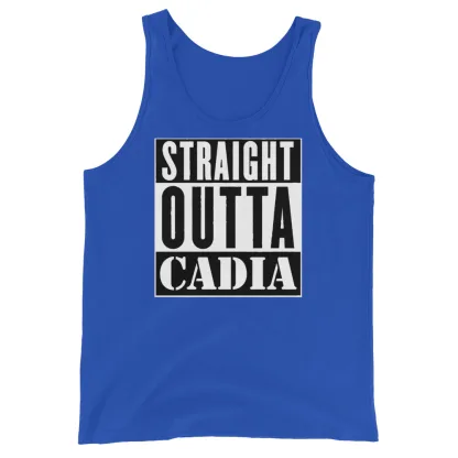 Straight Outta Cadia – Warhammer 40K Inspired Unisex Tank Top imperial guard space marine