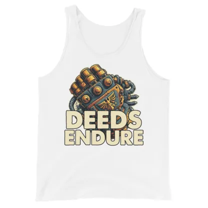 Deeds Endure Unisex Warhammer 40K Tank Top – Honor, Strength, and Legacy in Every Wear
