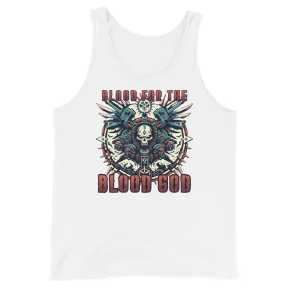 Warhammer 40k Khorne world eaters Blood for the Blood God Unisex Tank Top – Unleash Your Inner Warlord!