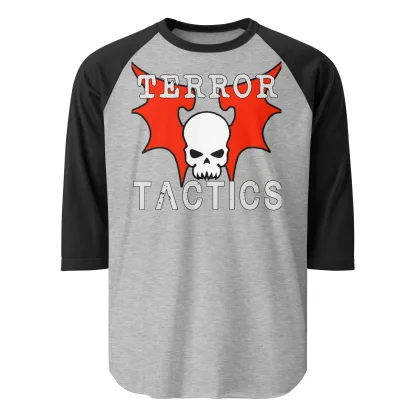 warhammer 40k Terror Tactics 3/4 Sleeve Raglan Shirt – Unleash the Night Lords' Fury