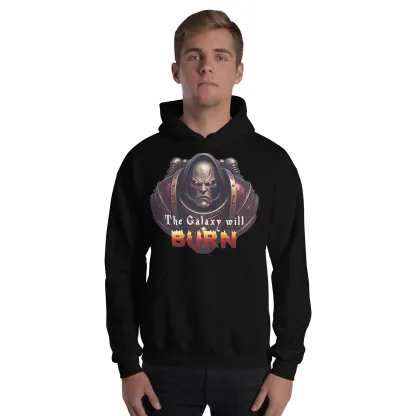 The Galaxy Will Burn Unisex Hoodie – Ignite Your Chaos Spirit warhammer 40k chaos space marine