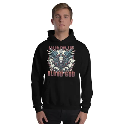 Blood for the Blood God Unisex Hoodie – Embrace the Fury of Khorne warhammer 40k chaos space marine world eaters