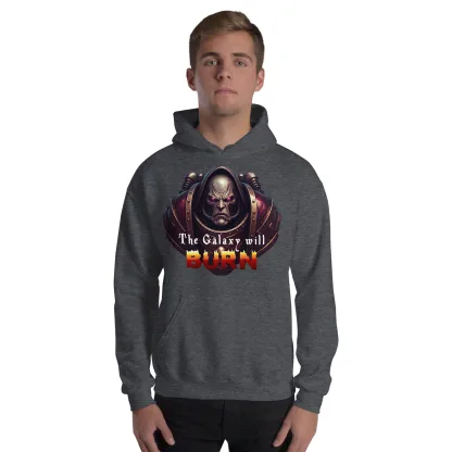 The Galaxy Will Burn Unisex Hoodie – Ignite Your Chaos Spirit warhammer 40k chaos space marine