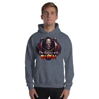 The Galaxy Will Burn Unisex Hoodie – Ignite Your Chaos Spirit warhammer 40k chaos space marine