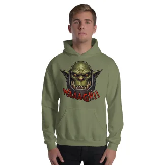 WAAAGH! Unisex Hoodie – Unleash Your Inner Ork!