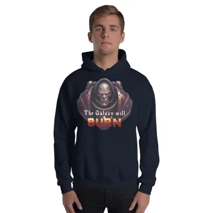 The Galaxy Will Burn Unisex Hoodie – Ignite Your Chaos Spirit warhammer 40k chaos space marine