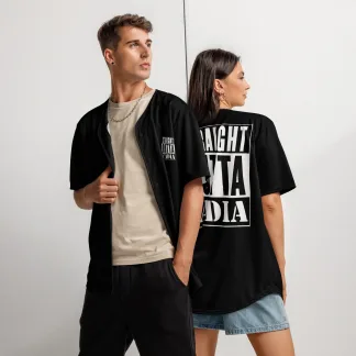 Straight Outta Cadia Recycled Baseball Jersey – Eco-Friendly Warhammer 40K Fan Apparel space marine imperial guard