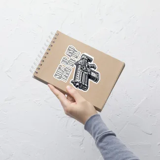 Shut Up and Hand Me My Bolter Vinyl Sticker – Bold Warhammer 40K Inspired Design
