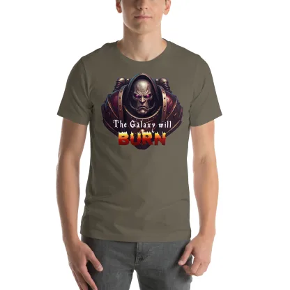 The Galaxy Will Burn Unisex T-Shirt – Embrace Chaos with Every Wear warhammer 40k space marine black legion