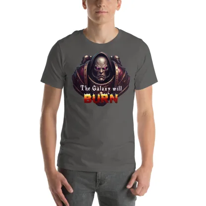 The Galaxy Will Burn Unisex T-Shirt – Embrace Chaos with Every Wear warhammer 40k space marine black legion