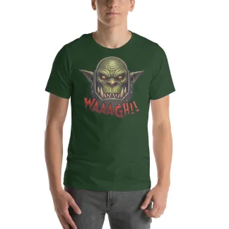Unleash the WAAAGH!! in Style: Unisex Bella + Canvas 3001 T-Shirt warhammer 40K ork warboss