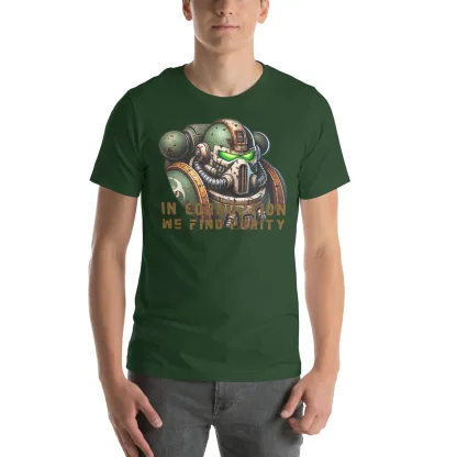 Embrace The Disease: In Corruption We Find Purity Nurgle Unisex T-Shirt warhammer 40k chaos space marine