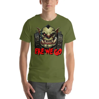 Ere We Go! Unisex Bella + Canvas 3001 T-Shirt for Ork Fans warhammer 40k warboss