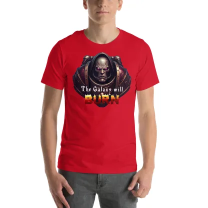The Galaxy Will Burn Unisex T-Shirt – Embrace Chaos with Every Wear warhammer 40k space marine black legion