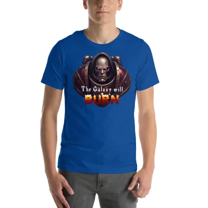 The Galaxy Will Burn Unisex T-Shirt – Embrace Chaos with Every Wear warhammer 40k space marine black legion