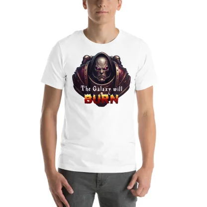 The Galaxy Will Burn Unisex T-Shirt – Embrace Chaos with Every Wear warhammer 40k space marine black legion