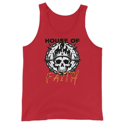 House Cawdor Necromunda Unisex Tank Top – Embrace the Fire of Redemption warhammer 40k imperial guard