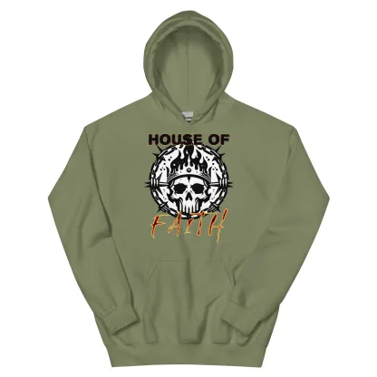 House Cawdor Necromunda Unisex Hooide jumper – Embrace the Fire of Redemption warhammer 40k imperial guard