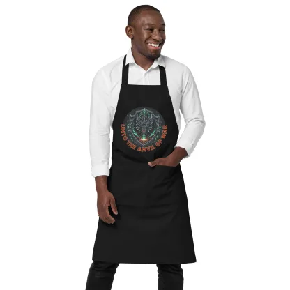 Unto the Anvil of War – Forge & Feast Organic Cotton Apron - Image 2