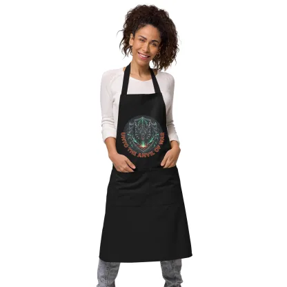 Unto the Anvil of War – Forge & Feast Organic Cotton Apron - Image 4