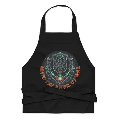 Unto the Anvil of War – Forge & Feast Organic Cotton Apron - Image 7