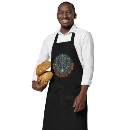 Unto the Anvil of War – Forge & Feast Organic Cotton Apron - Image 6